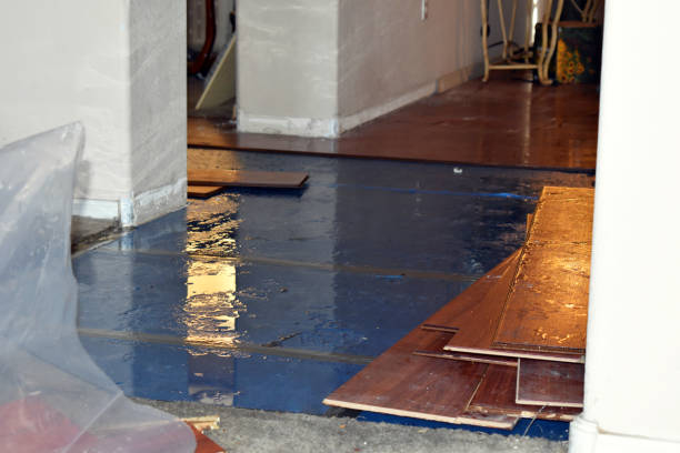 Professional Sewage Cleanup technician working in Bentonville, OH